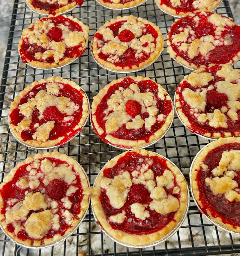 Raspberry Rhubarb Tarts